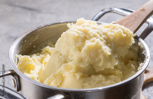 Vászonkép pot of mashed potato