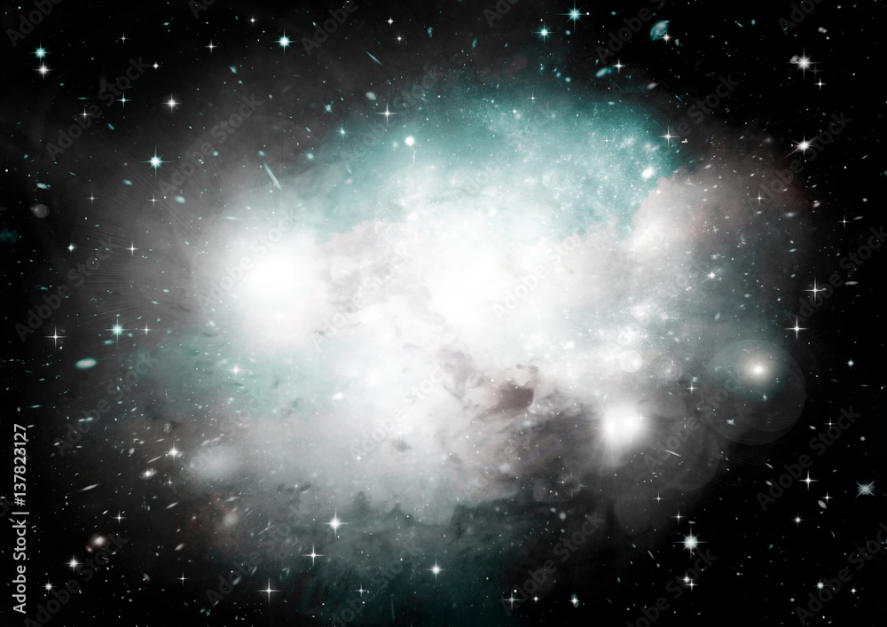 galaxy in a free space galaxy in a free space