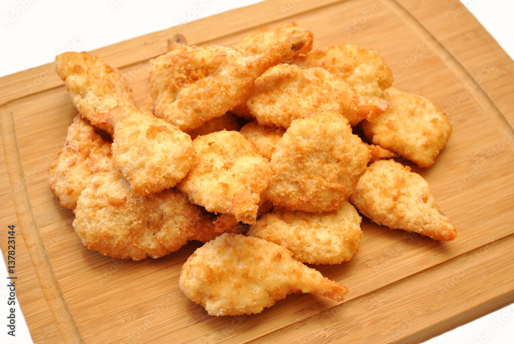 Frozen Breaded Shrimp Ready to Be Cooked Stock Photo | Adobe Stock