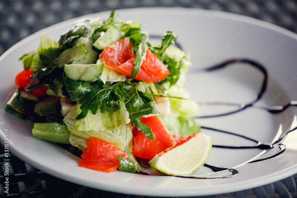 salad with salmon salad with salmon