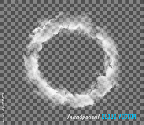 Smoke vector on transparent background.