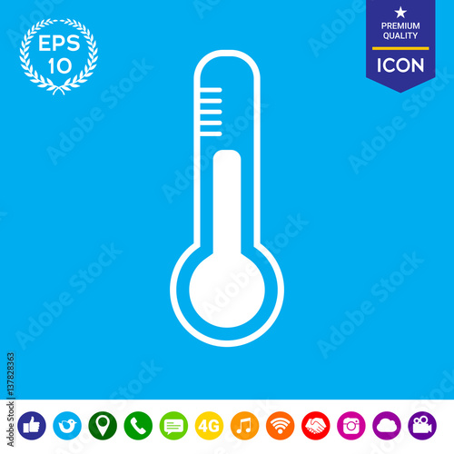 Thermometer icon.