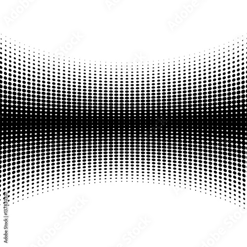 PrintVector halftone geometric background. Grunge abstract half tone dotted texture. Monochrome graphic for print, dtp or presentation. Vintage style design
