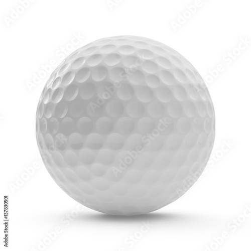 3d rendering golf ball isolated on white