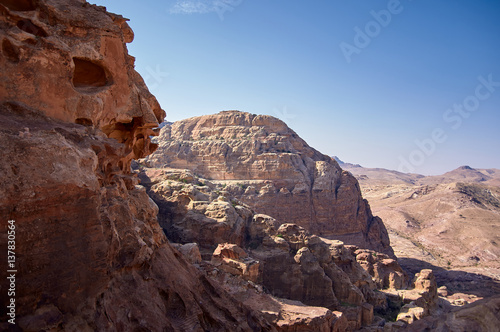 Petra mountains  Jordan.