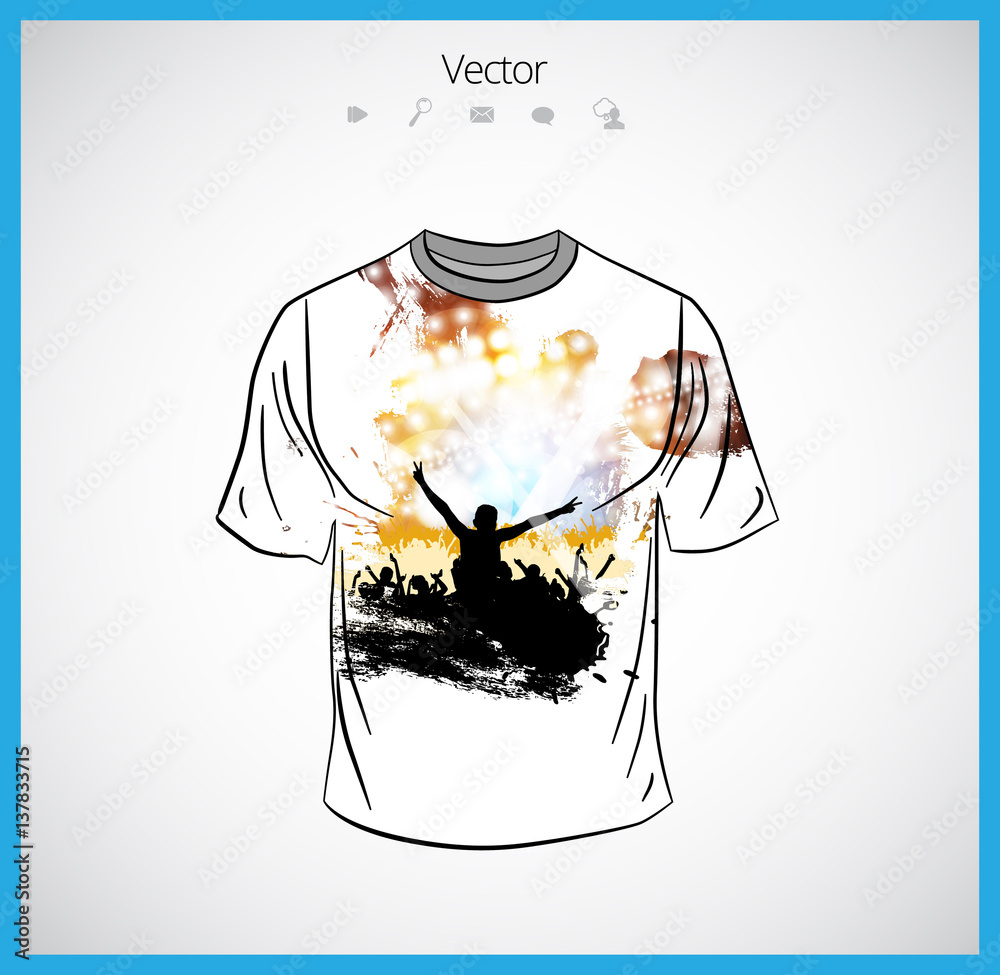 T shirt template easy editable vector Stock Vector Adobe Stock T shirt template easy editable vector Stock Vector Adobe Stock