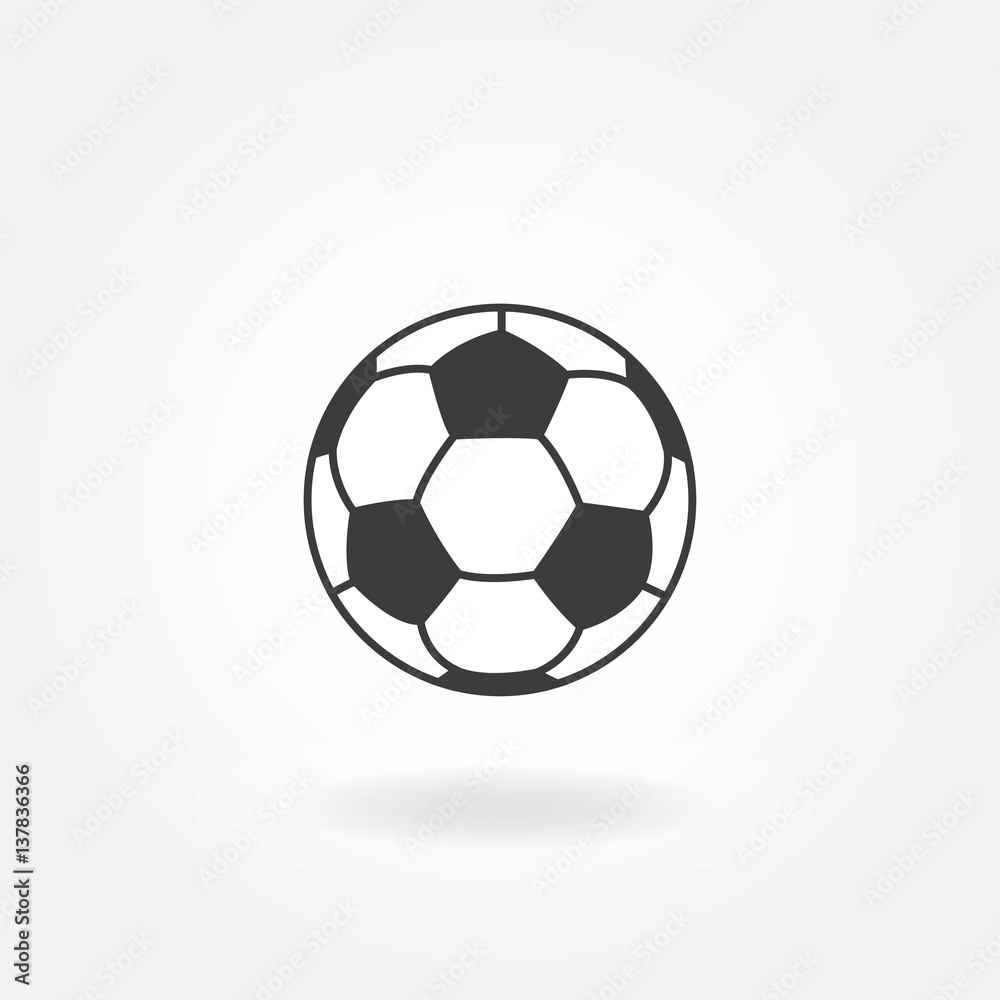 Soccer icon. Football ball or soccer ball vector icon. Soccer icon. Football ball or soccer ball vector icon.