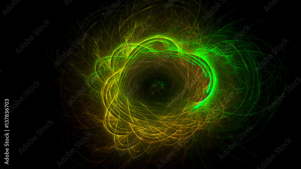 3D rendering abstract fractal light background 3D rendering abstract fractal light background