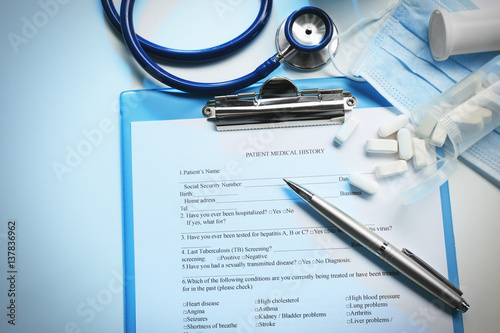 Doctor tools and patient me...