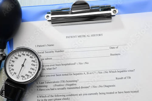 Tonometer and patient medic...