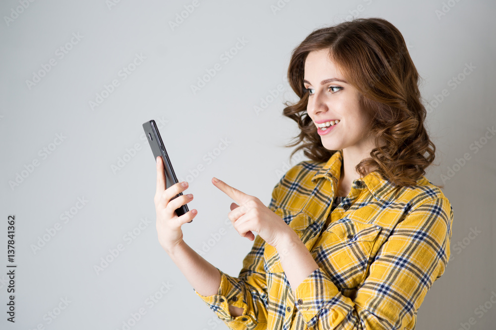 Young woman with tablet Young woman with tablet