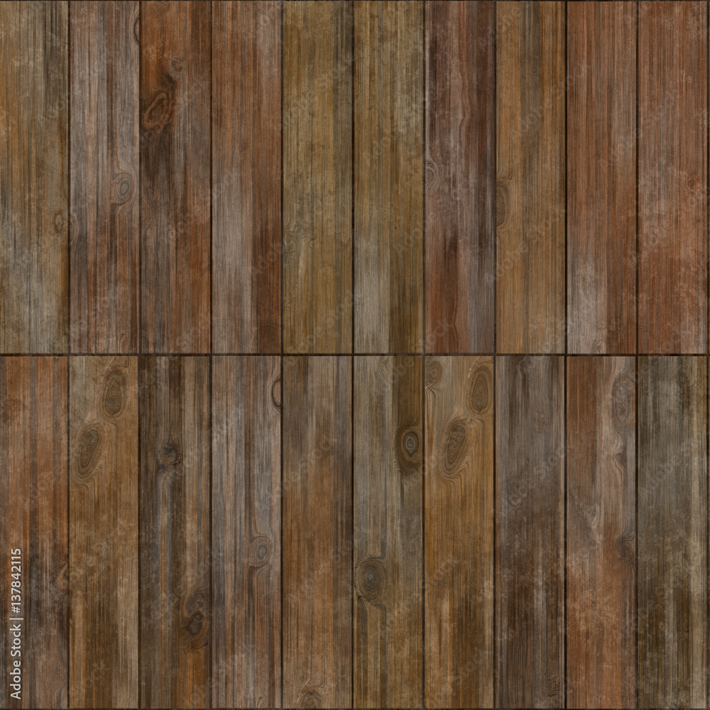 High quality high resolution seamless wood texture. Stock Illustration