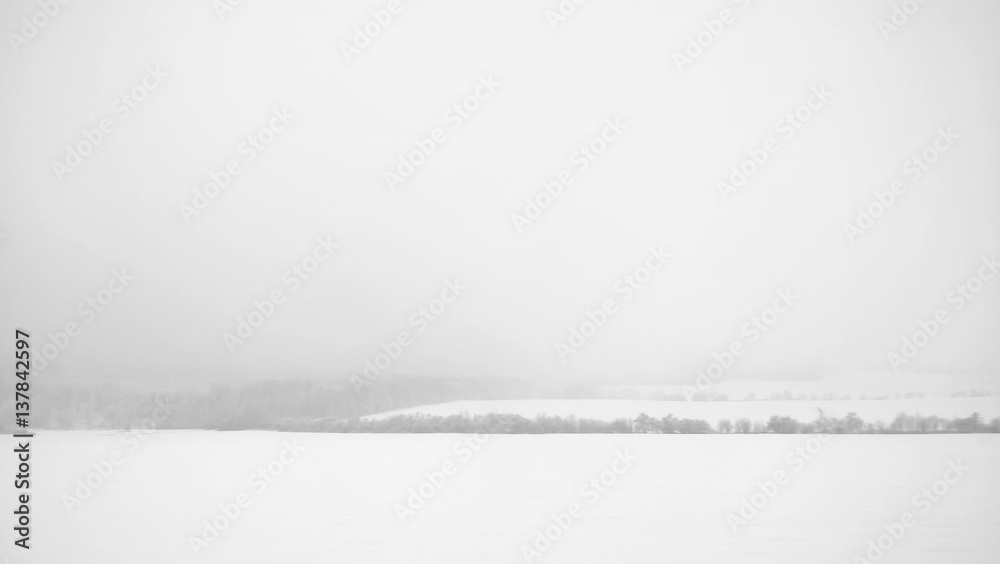 Fototapeta premium Misty country. Slovakia