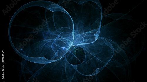 3D rendering abstract fractal light background