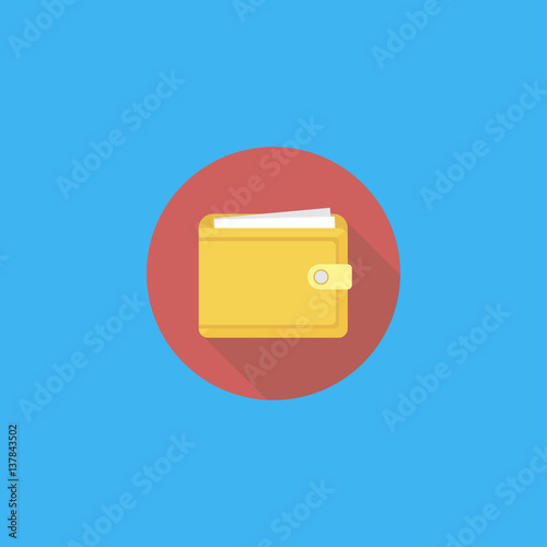 Purse icon. flat design photo