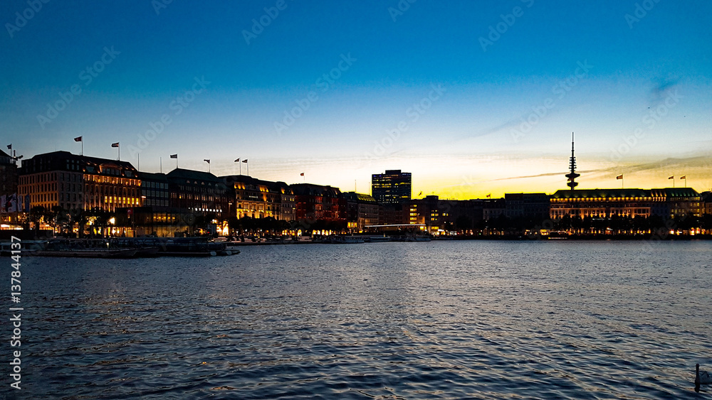 Obraz premium Hamburg Binnenalster