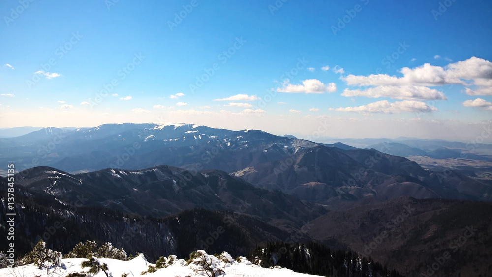 Nature covered in snow during deep winter. Slovakia Nature covered in snow during deep winter. Slovakia