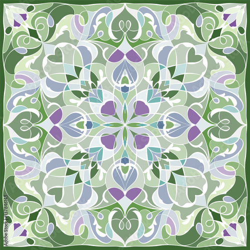 Delicate colored handkerchief