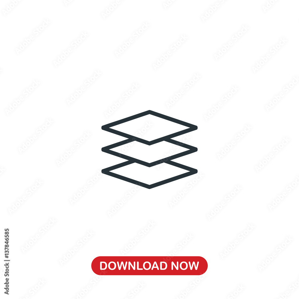 Layers icon vector Layers icon vector
