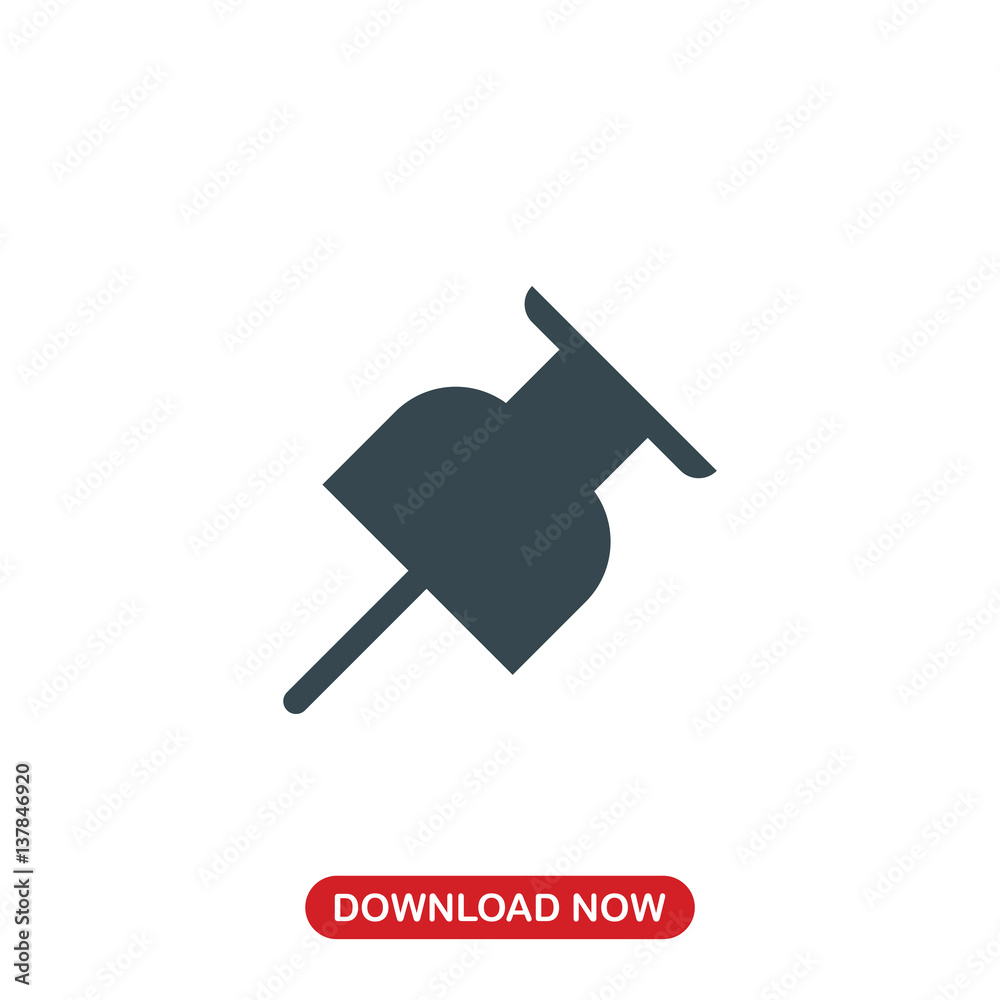 Pin icon vector Pin icon vector