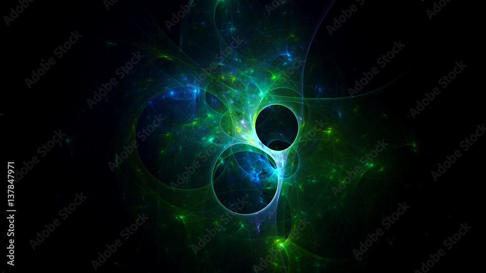 3D rendering abstract fractal light background 3D rendering abstract fractal light background