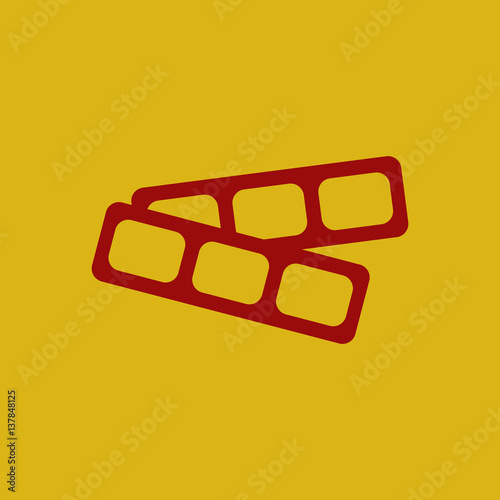 movie tickets Vector illustration in flat style cinema blank ticket