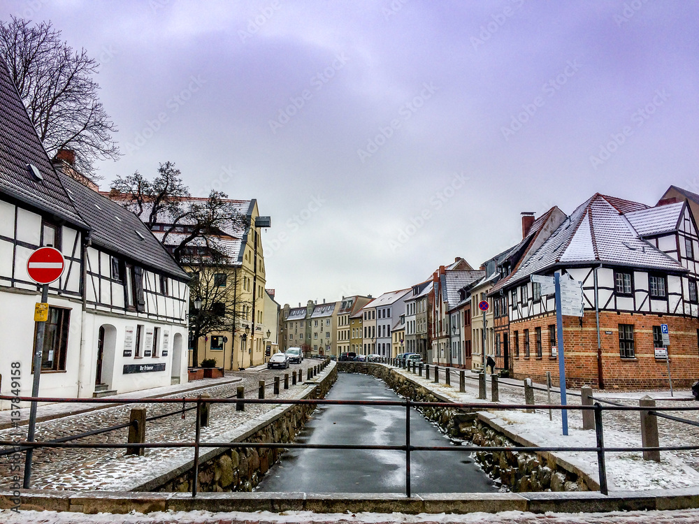 Naklejka premium Blick auf den Kanal