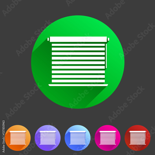 Window louvers, plisse, jalousie, blinds, rolls, vertical, horizontal, symbols, icons.