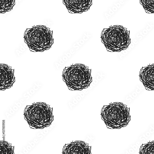 Tumbleweed icon in black style isolated on white background. Wlid west pattern stock vector illustration.