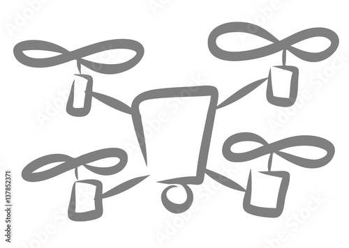 Drohne mit Propeller