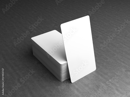 Business cards blank mockup - template	
