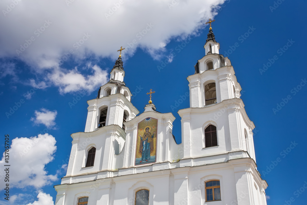 Cathedral of Holy Spirit in Minsk. Main Orthodox church of Belarus