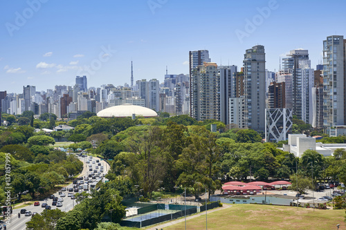 Sao Paulo city, Brazil. Ibirapuera Park