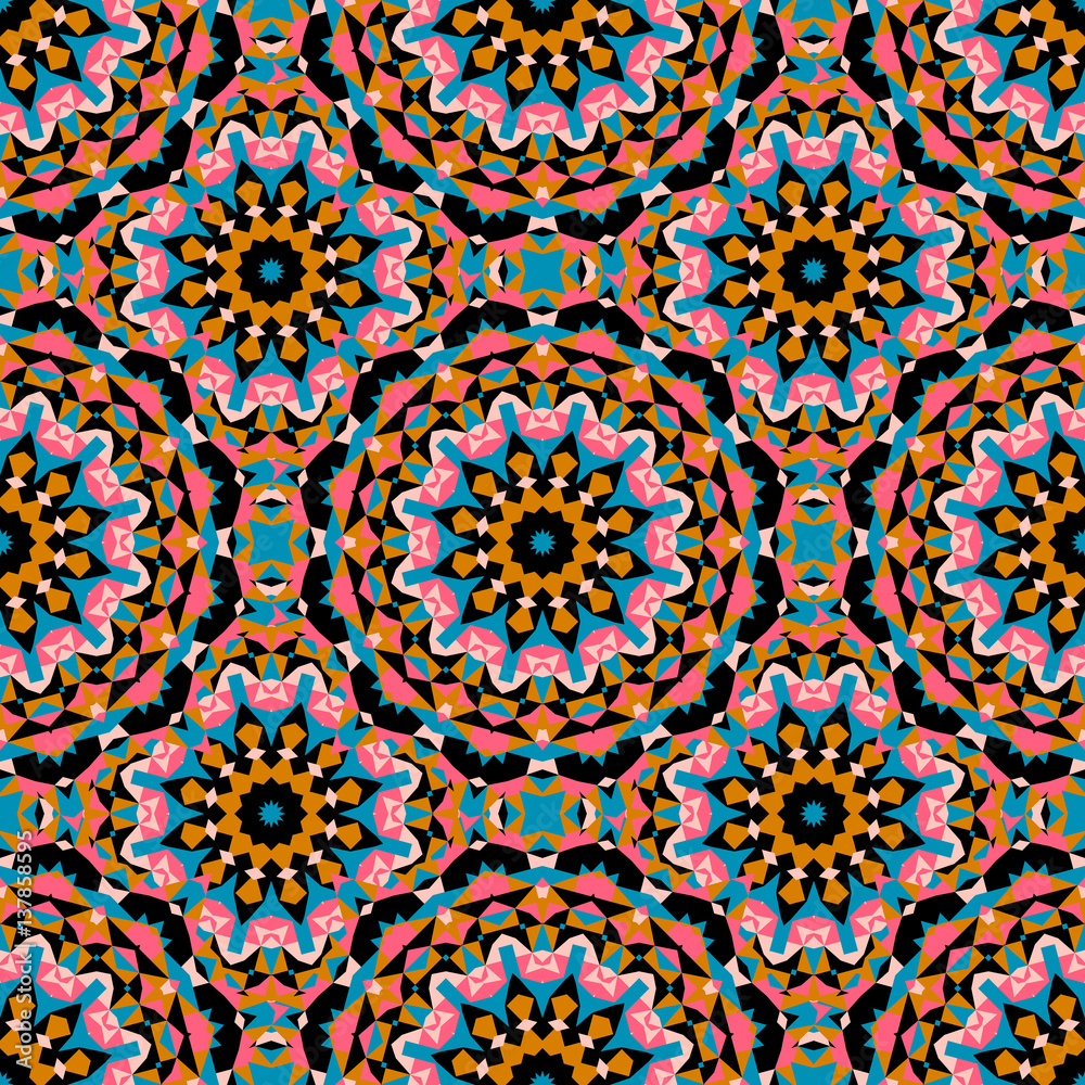 Boho chic colorful pattern