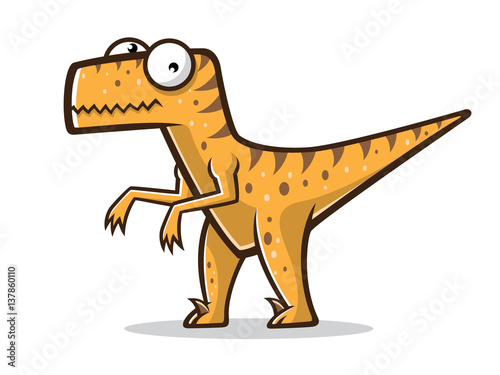 Cartoon Funny Raptor (ID: 137860110)