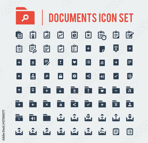 documents Icon set