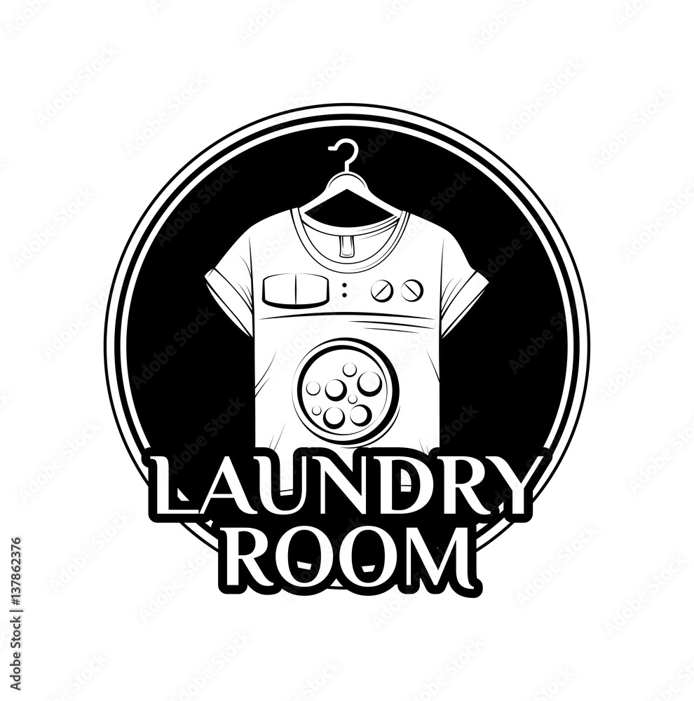 laundry and dry cleaning logo, emblem and design element. t-shirt vector laundry and dry cleaning logo, emblem and design element. t-shirt vector