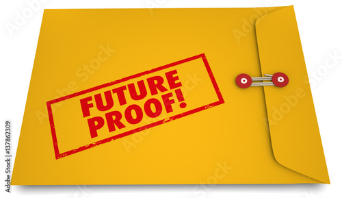 Fotografija Future Proof Envelope Stamp Lasting Product Plans 3d Illustration