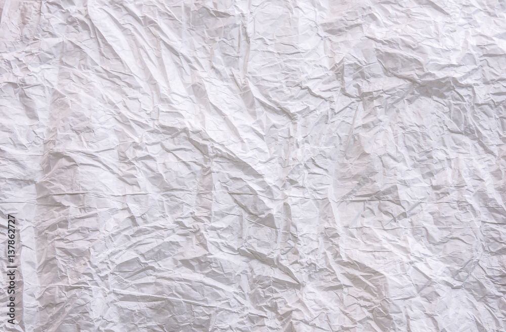 background White crumpled paper background White crumpled paper
