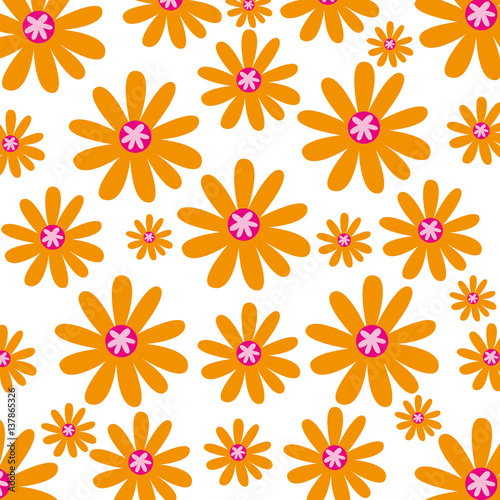 cute flower pattern background vector illustration design