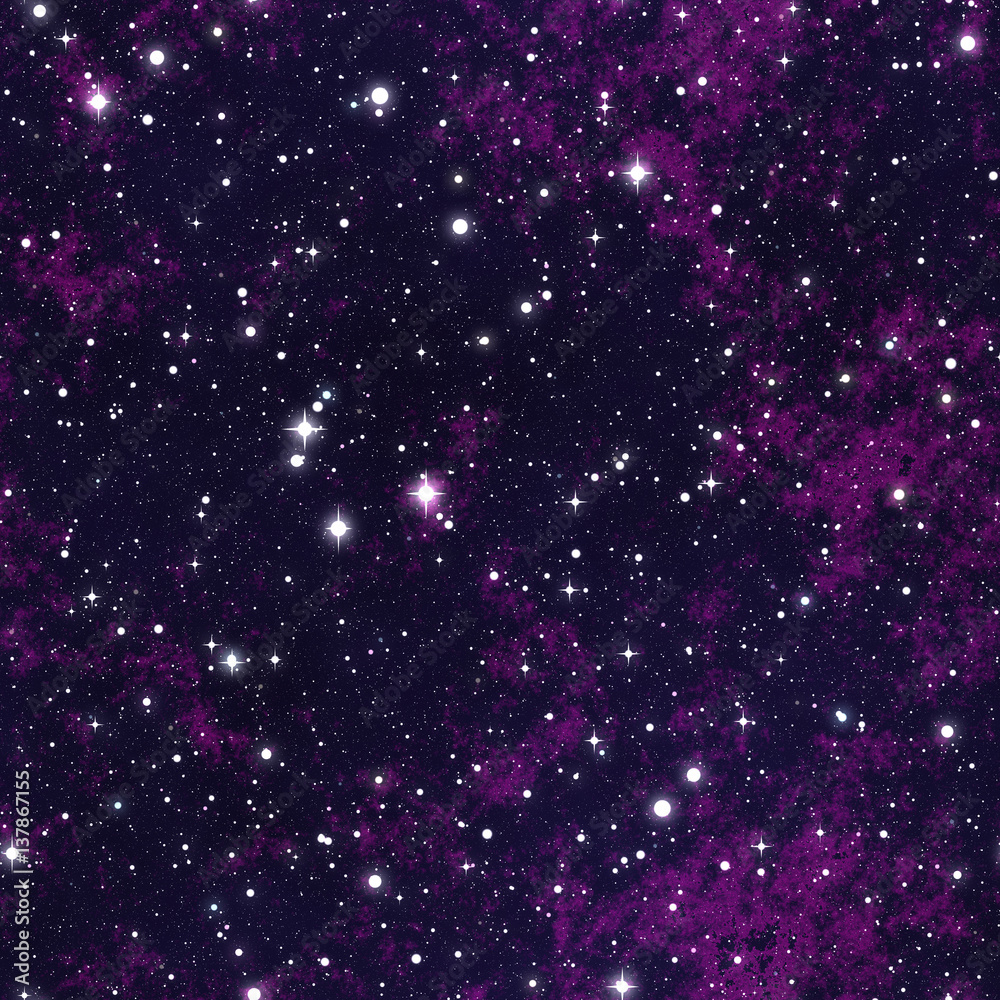 Fototapeta premium Seamless pattern of starry sky