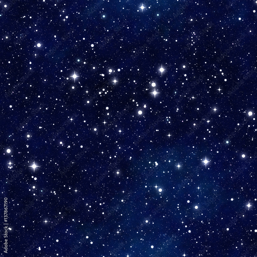 Obraz premium Seamless pattern of starry sky