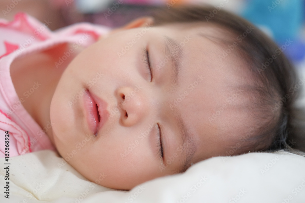Cute baby girl sleeping Cute baby girl sleeping