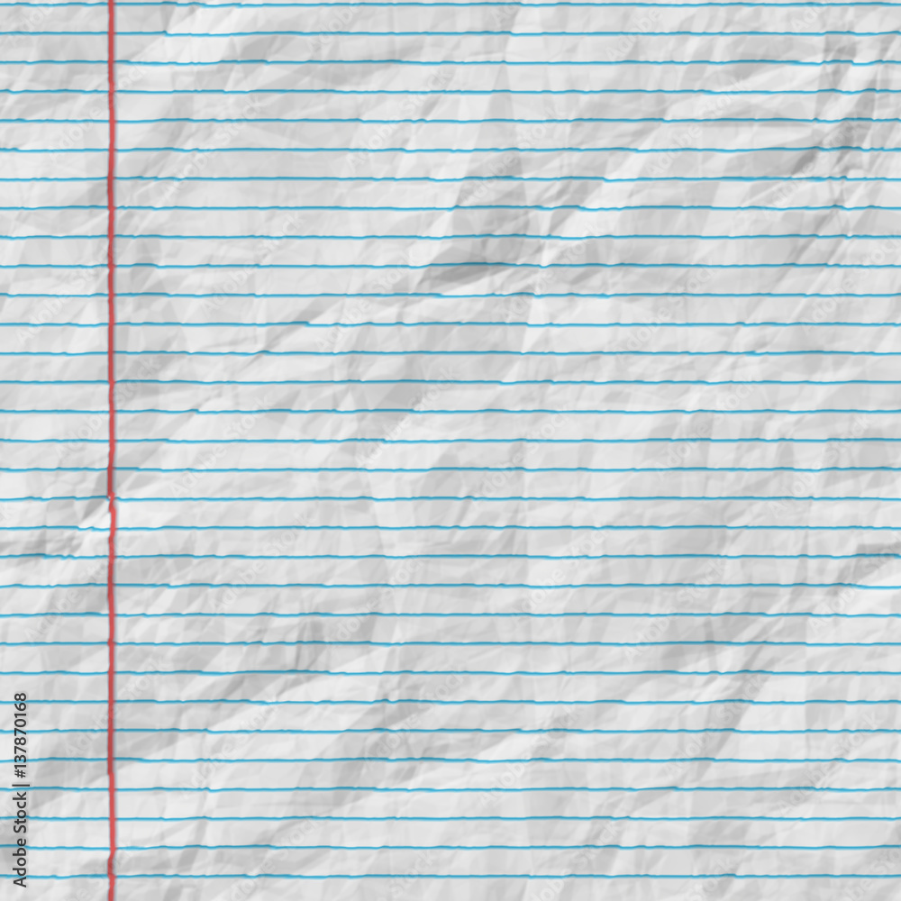 Foto Seamless paper texture from  school exercise notebook