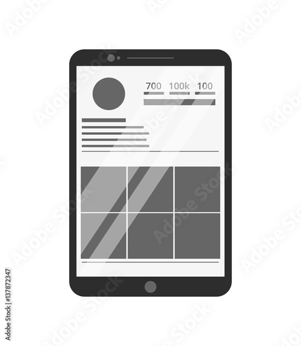 social media on smartphone
