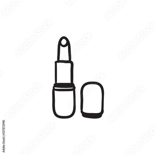 Lipstick sketch icon.