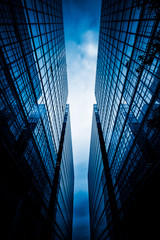 financial architecture face to face in Hong Kong of China.