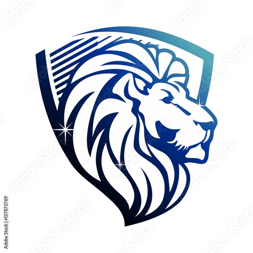 animal shield vector logo