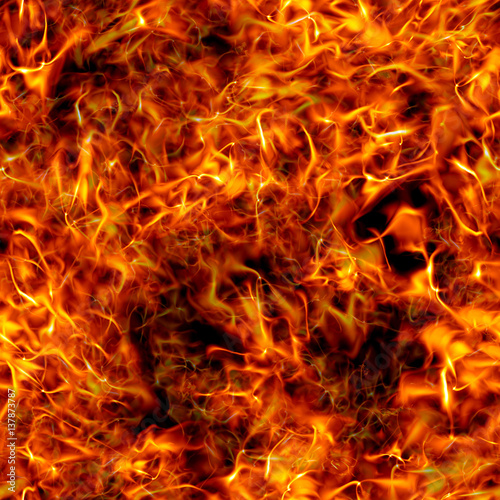 Seamless pattern with flame