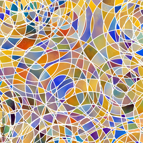 Brigh background with circles